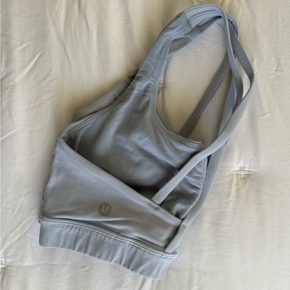 Lululemon Energy Bra in Blue Linen Size 10